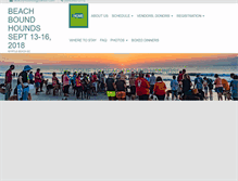 Tablet Screenshot of beachboundhounds.com